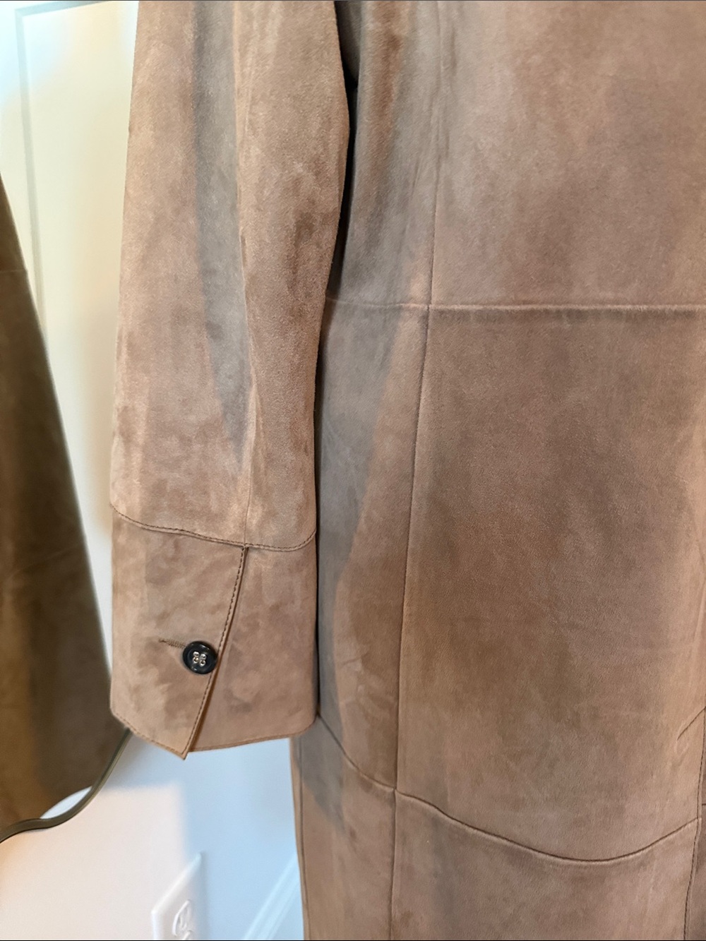Weekend Max Mara Camel Suede Long Trench Coat - Picture 6 of 13